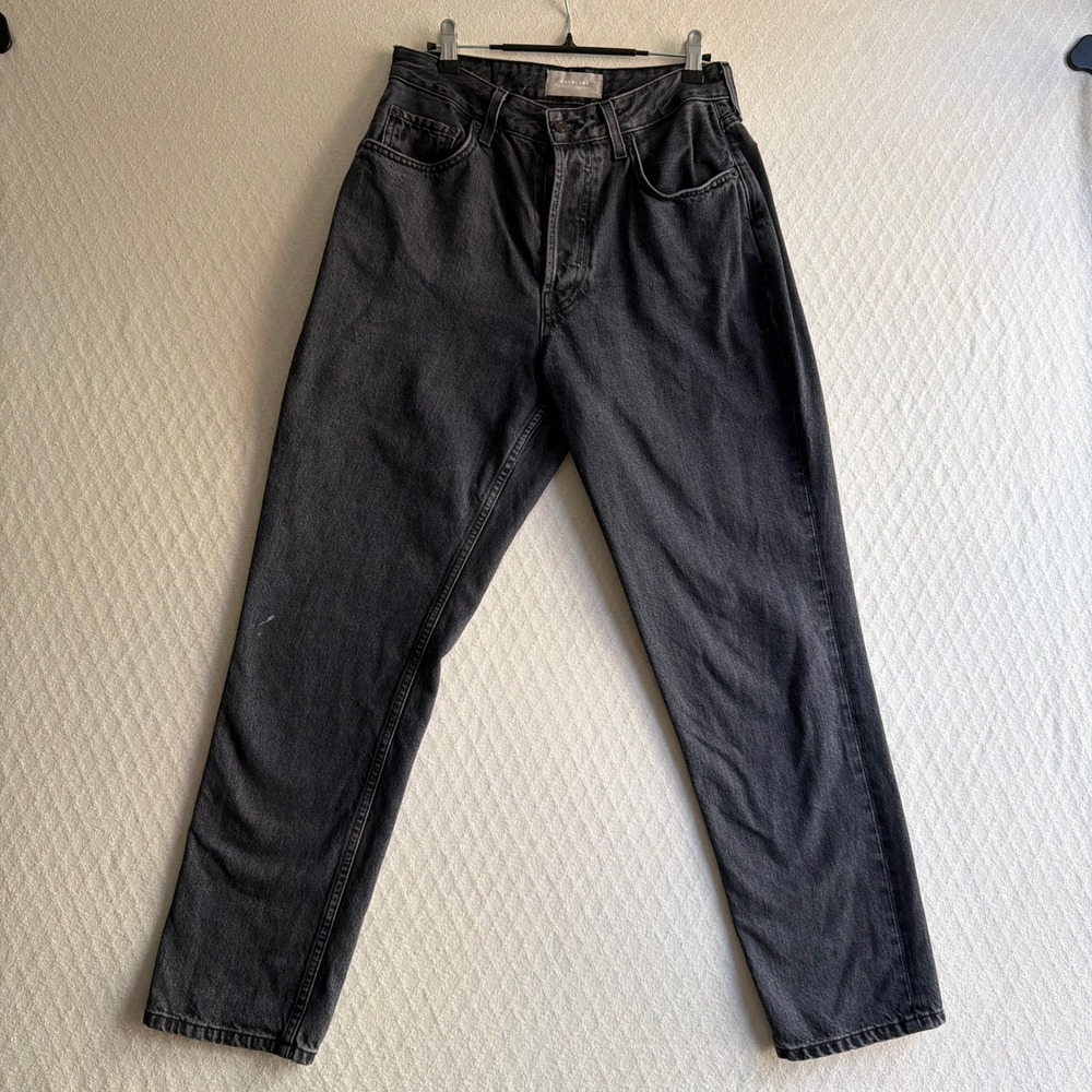 Everlane Curvy 90s Cheeky Straight Jean Black Organic Cotton Grunge